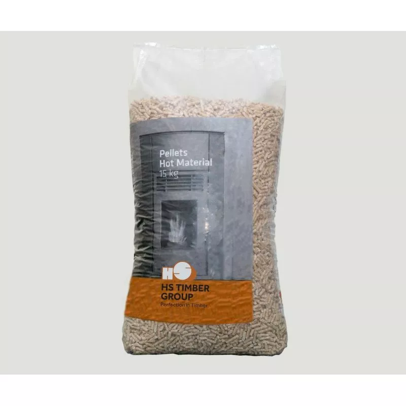 Pellets HS Timber – Palette mit 66 Säcke à 15 kg – 100% Nadelholz