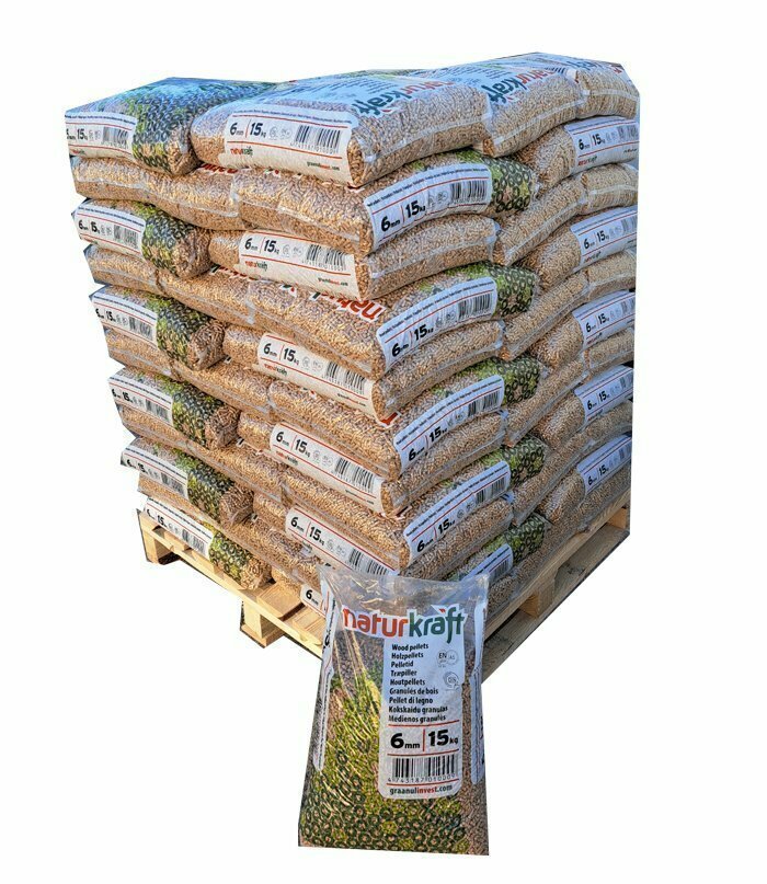 Holzpellets Naturkraft – Palette mit 66 Säcke