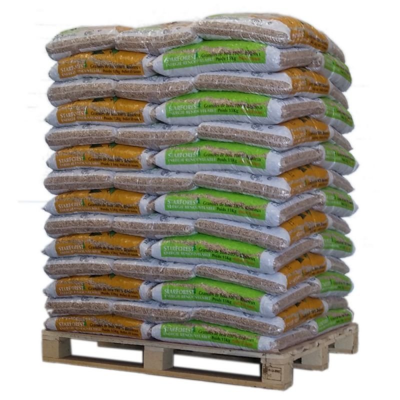Pellet starforest 100 % Nadelholz – 70 Säcke à 15 kg