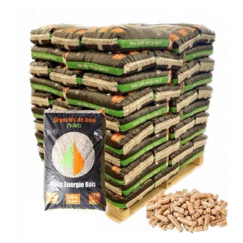 Pellets Alpes Energie – Palette mit 70 Säcke à 15 Kg