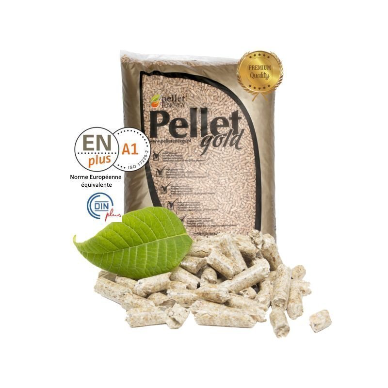 Pellets GOLD 100% Nadelholz – Palette mit 65 Säcke à 15 kg