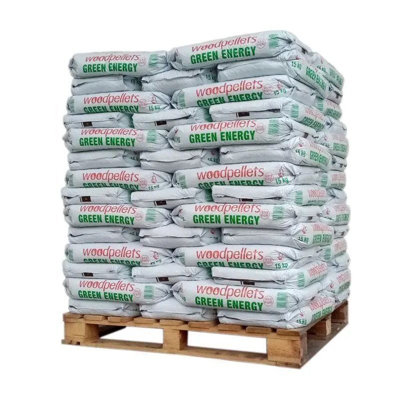 Pellets Green Energy DINplus – 65 Säcke à 15 KG