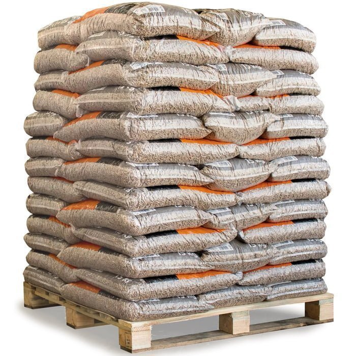 Pellets HEIZFUXX Grau EN+ A2 – Palette 65 Säcke x 15kg