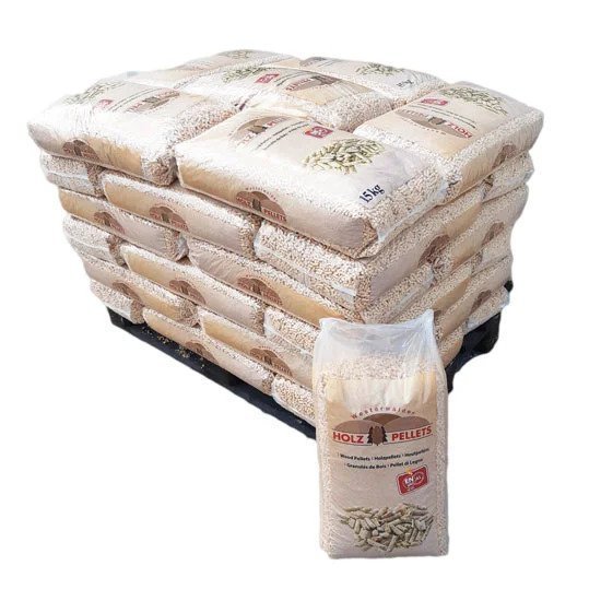 Holzpellets Westerwälder – Halbe Palette 36 Säcke à 15 kg