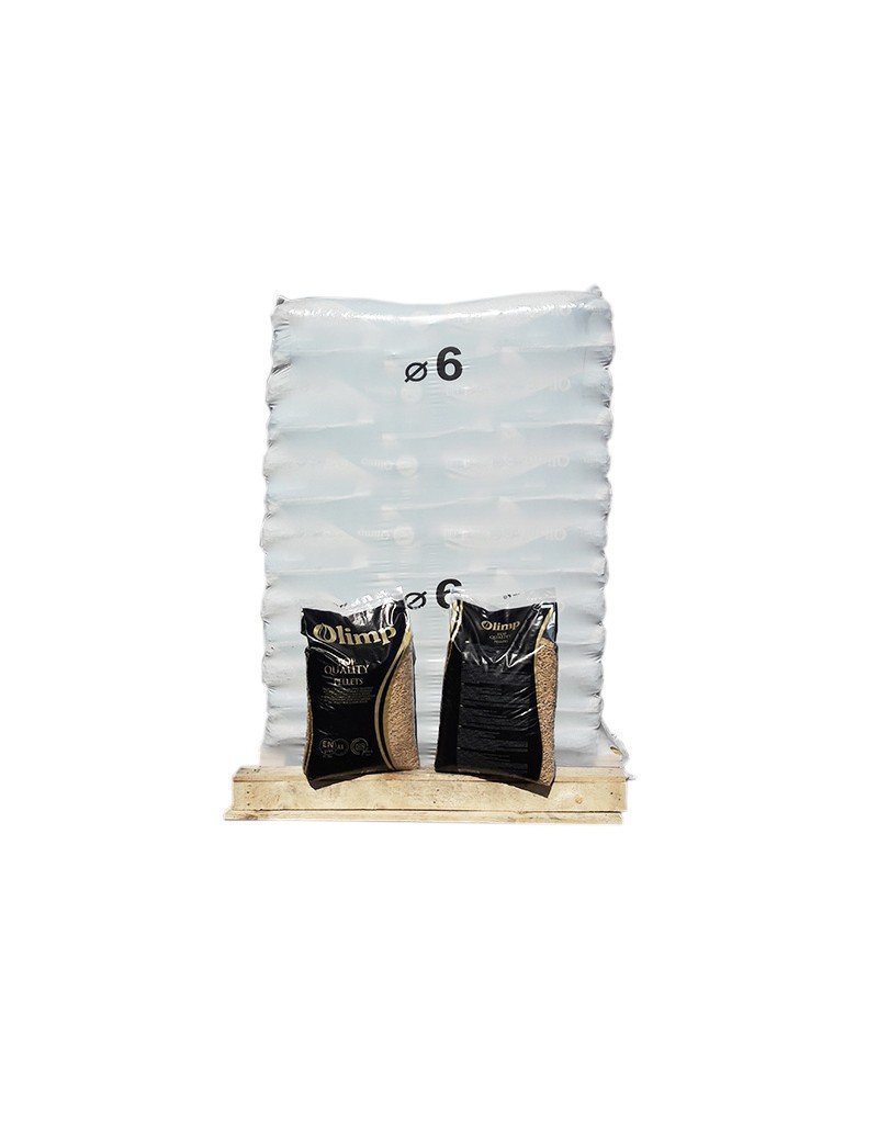 Pellets OLIMP Din+, EN+A1 – Palette mit 15 Säcke à 15kg