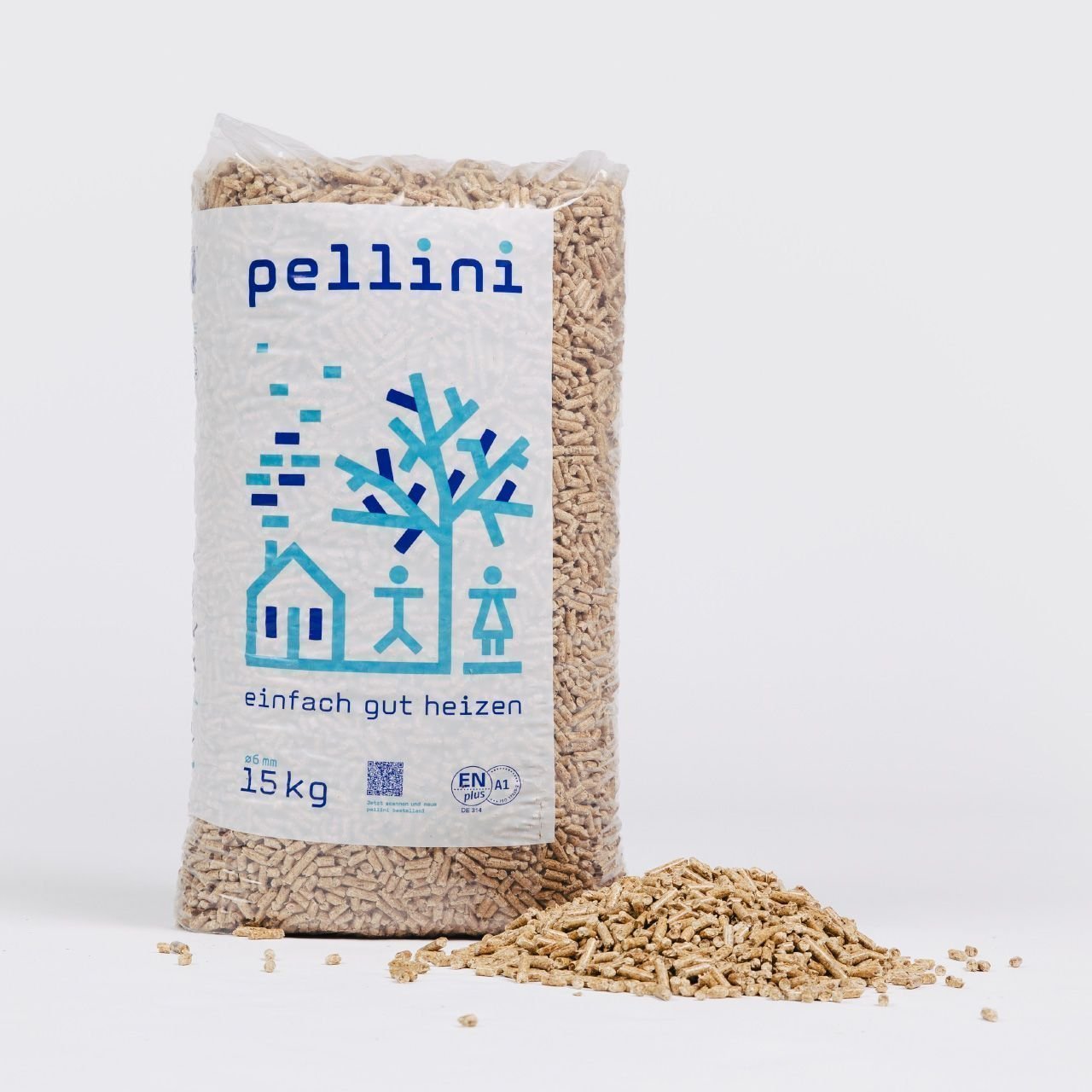 Pellets Pellini EN+ A1 – Palette mit 66 Säcke à 15 kg