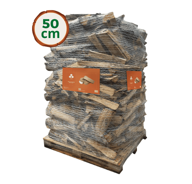 Brennholz 50 cm Wooday – Holz Scheit 100% Laubholz
