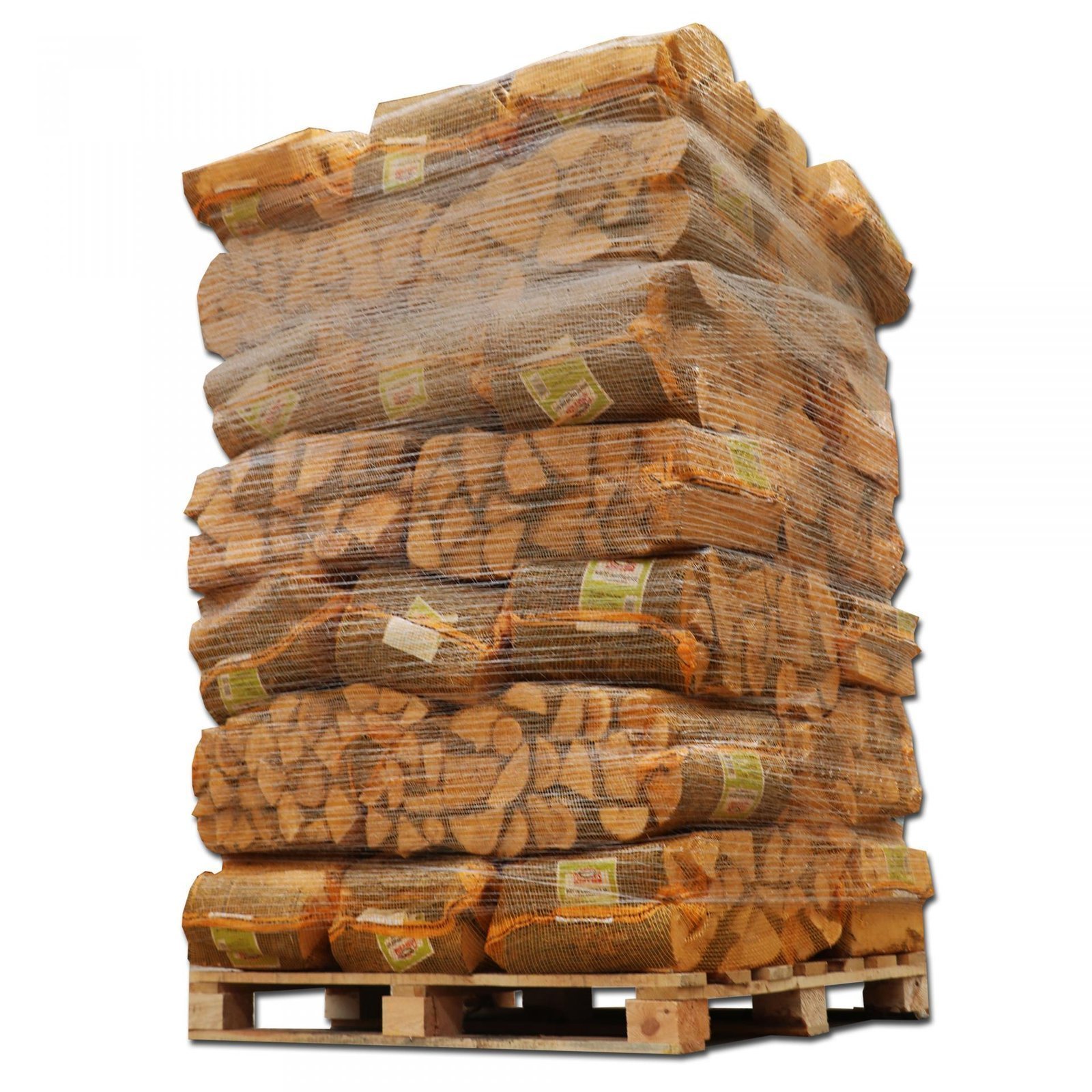 40 Netze Scheitholz à 25 kg – Mischung Hartholz 30cm
